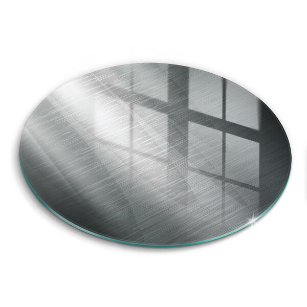 Glass worktop saver Metal texture