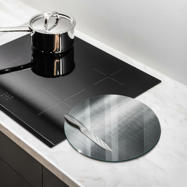 Glass worktop saver Metal texture