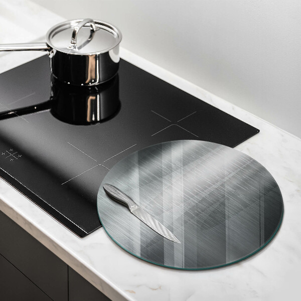 Glass worktop saver Metal texture