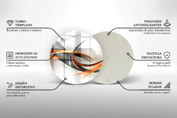 Glass worktop saver Modern shapes