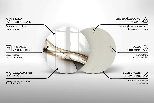 Chopping board Mild abstraction lines
