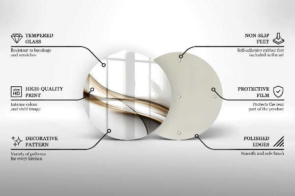 Chopping board Mild abstraction lines