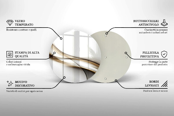 Chopping board Mild abstraction lines