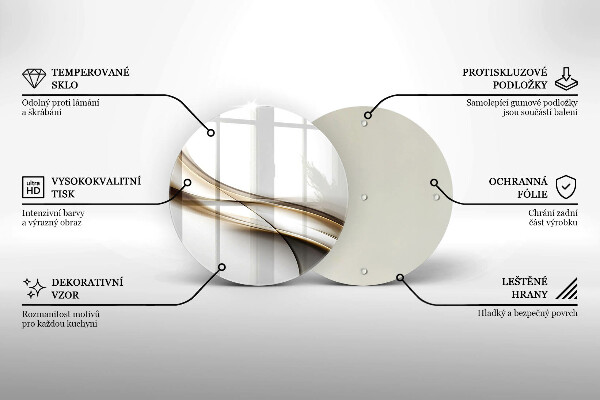 Chopping board Mild abstraction lines