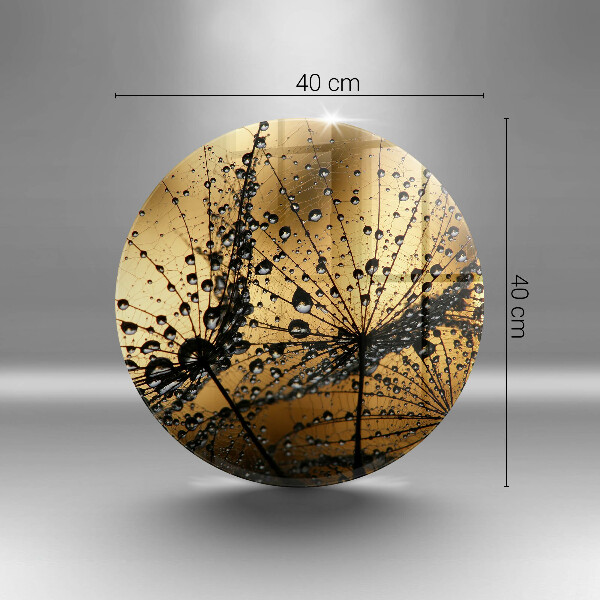 Glass worktop saver Rosa and dandelions