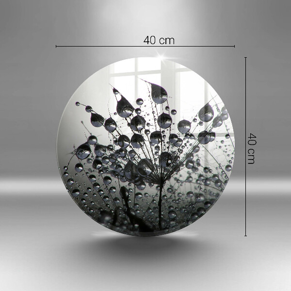 Glass worktop saver Dandelions and dew