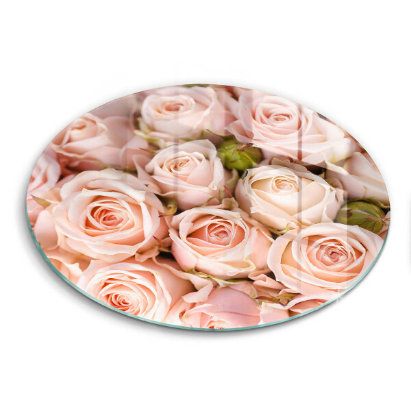 Glass worktop saver A delicate bouquet of roses