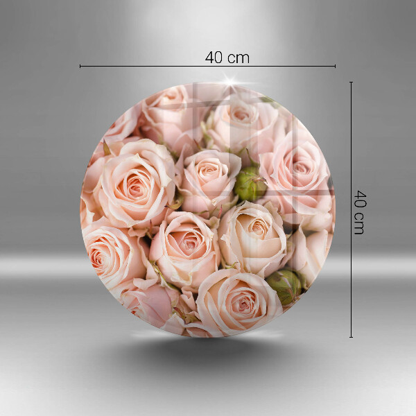 Glass worktop saver A delicate bouquet of roses