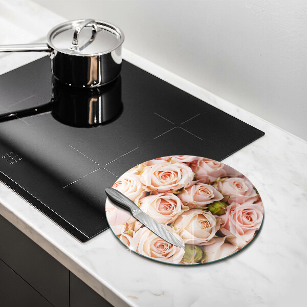 Glass worktop saver A delicate bouquet of roses