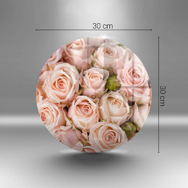 Glass worktop saver A delicate bouquet of roses