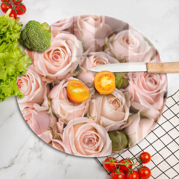 Glass worktop saver A delicate bouquet of roses