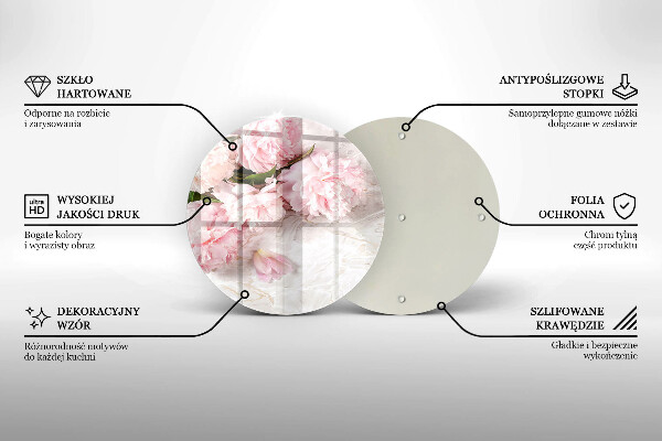 Chopping board Delicate roses flowers