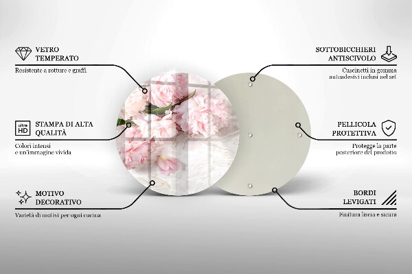 Chopping board Delicate roses flowers