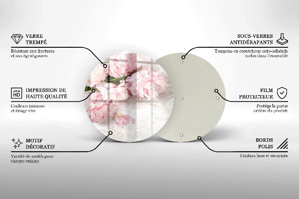 Chopping board Delicate roses flowers