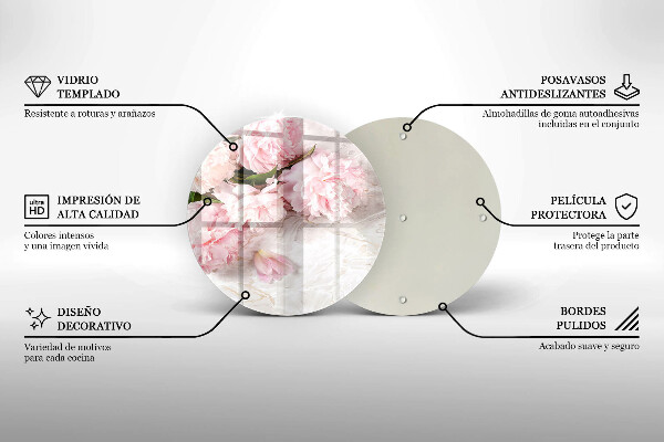 Chopping board Delicate roses flowers