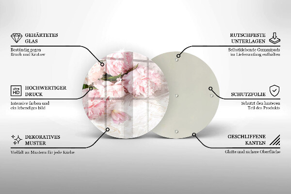 Chopping board Delicate roses flowers