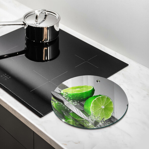 Glass worktop protector Juicy lime and water