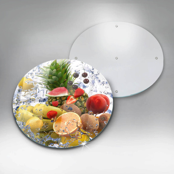 Chopping board Juicy fruit and water