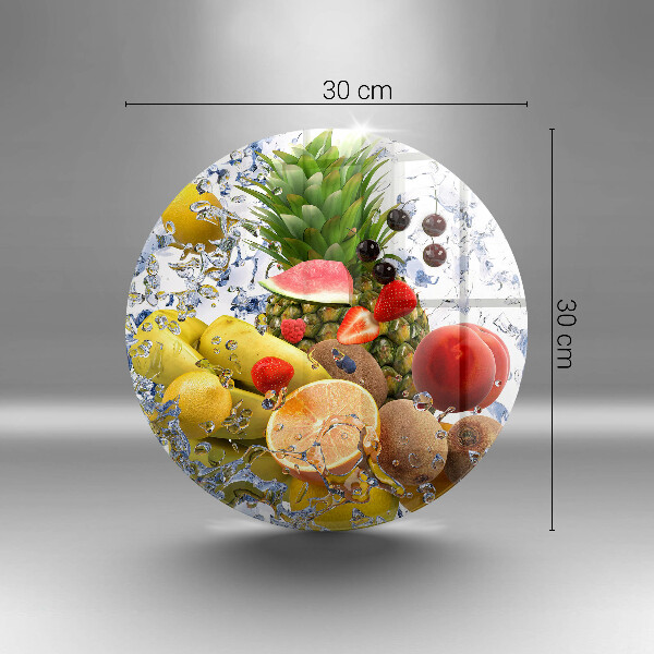 Chopping board Juicy fruit and water