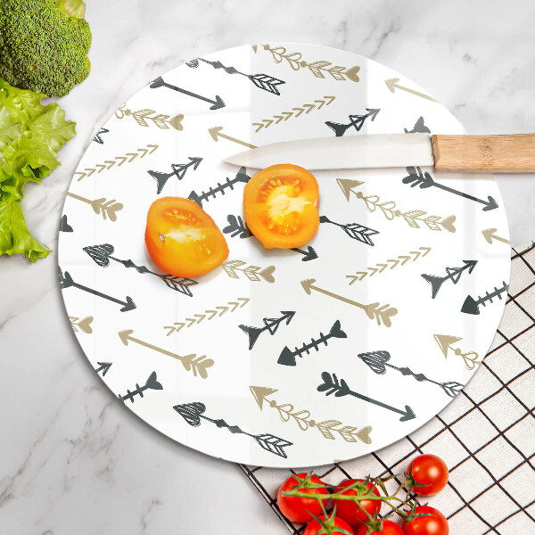 Glass worktop protector Boho arrow pattern