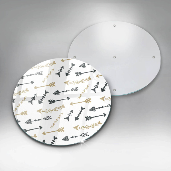 Glass worktop protector Boho arrow pattern