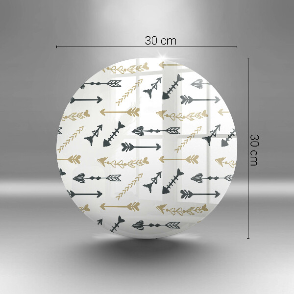 Glass worktop protector Boho arrow pattern