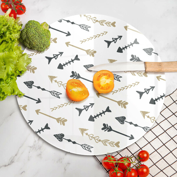 Glass worktop protector Boho arrow pattern