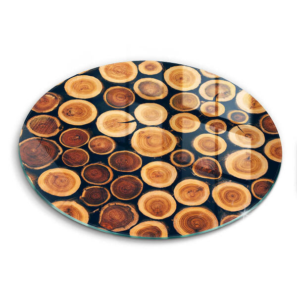 Glass worktop protector Wooden stumps of trees