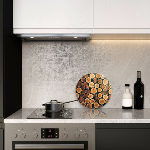 Glass worktop protector Wooden stumps of trees