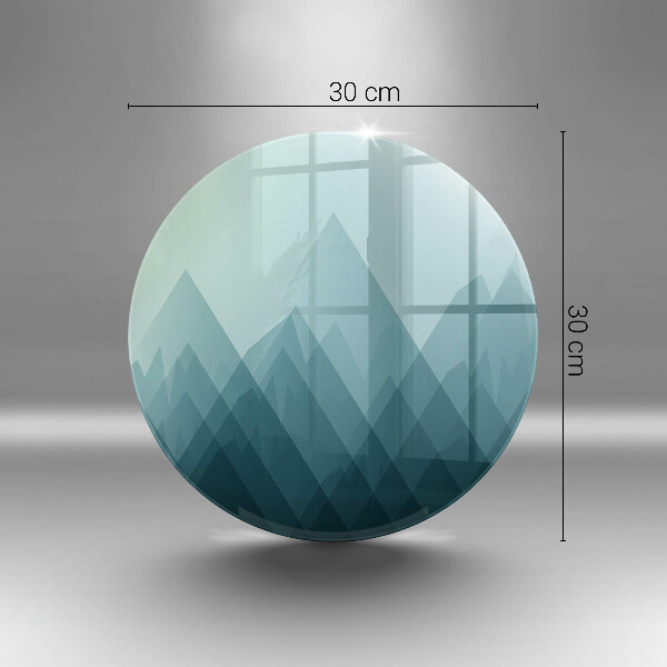 Glass worktop protector Abstract mountains