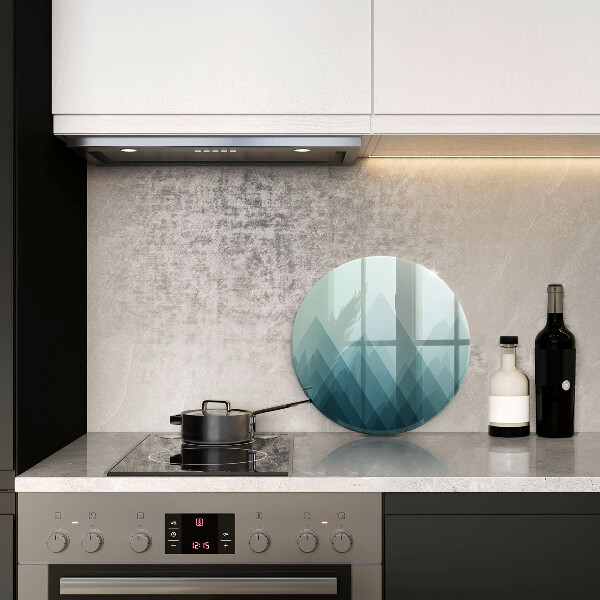 Glass worktop protector Abstract mountains