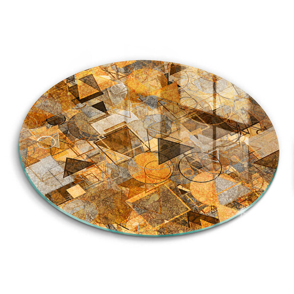 Glass worktop protector Geometric figure pattern