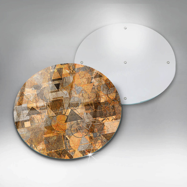 Glass worktop protector Geometric figure pattern