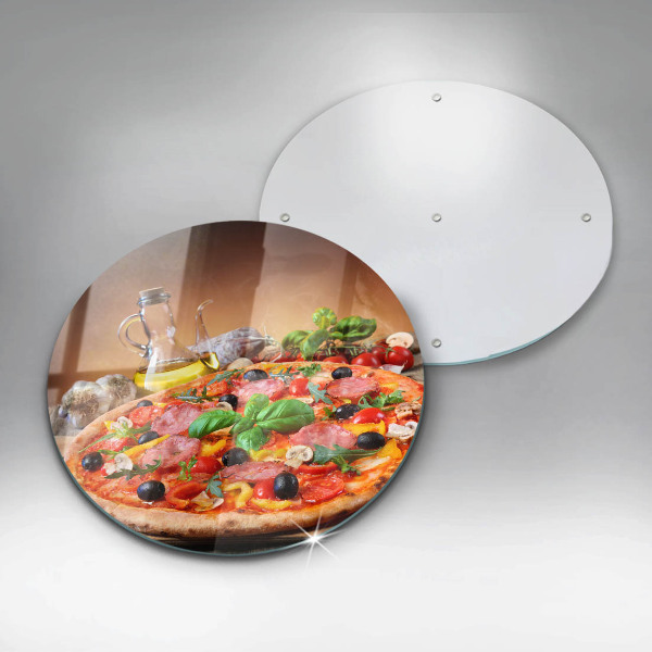 Glass worktop protector Italian pizza