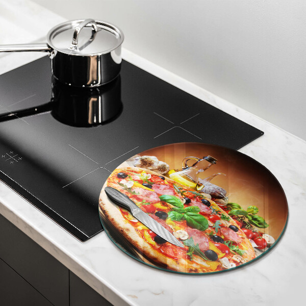 Glass worktop protector Italian pizza