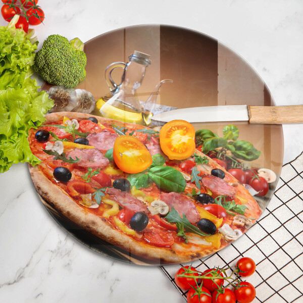 Glass worktop protector Italian pizza
