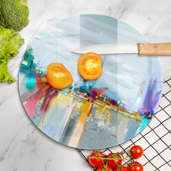 Glass worktop protector Painted abstraction