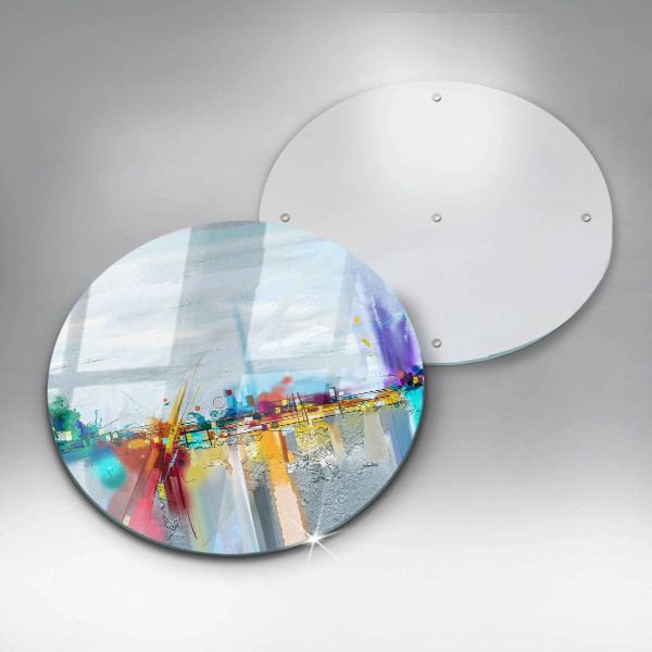 Glass worktop protector Painted abstraction