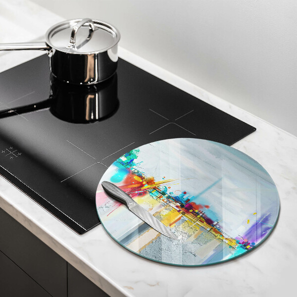 Glass worktop protector Painted abstraction