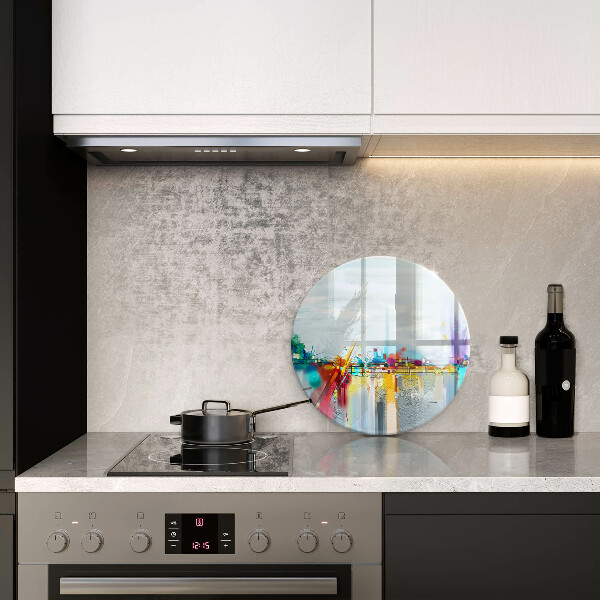 Glass worktop protector Painted abstraction