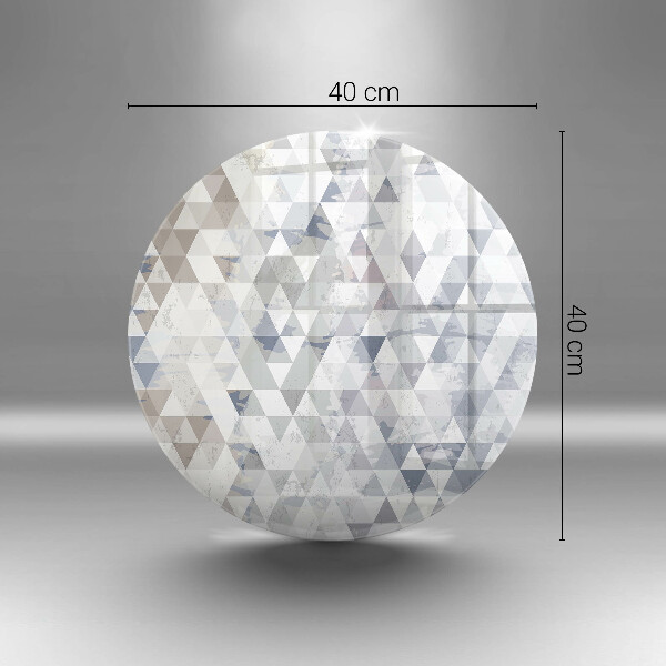 Chopping board glass Triangle pattern