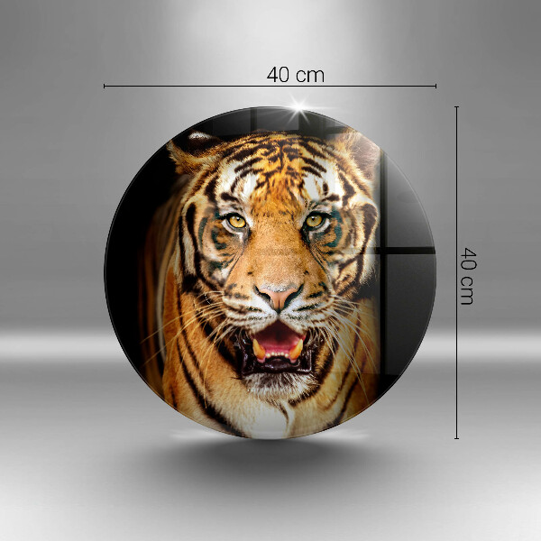 Chopping board glass Wild animal tiger