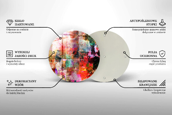 Glass worktop saver Paint abstraction