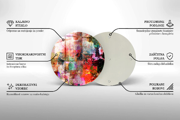 Glass worktop saver Paint abstraction