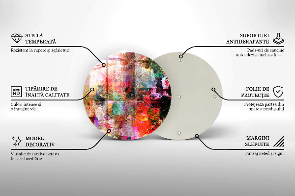 Glass worktop saver Paint abstraction