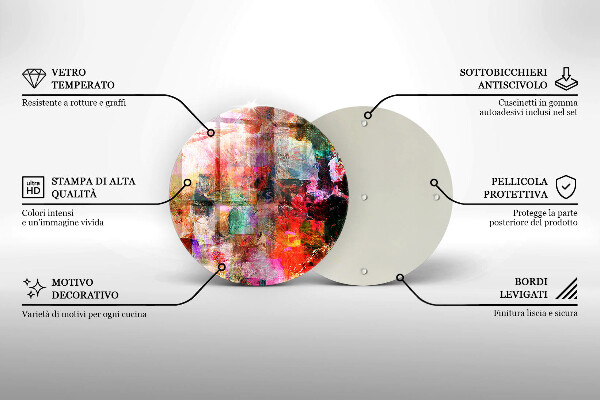 Glass worktop saver Paint abstraction