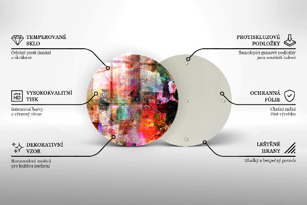 Glass worktop saver Paint abstraction