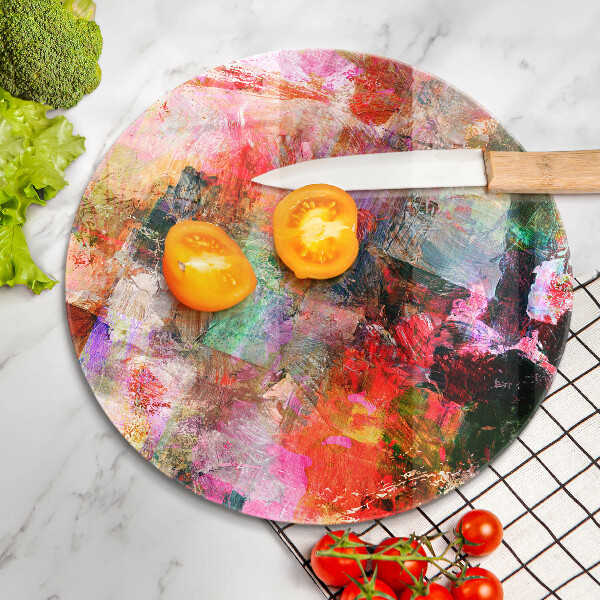 Glass worktop saver Paint abstraction