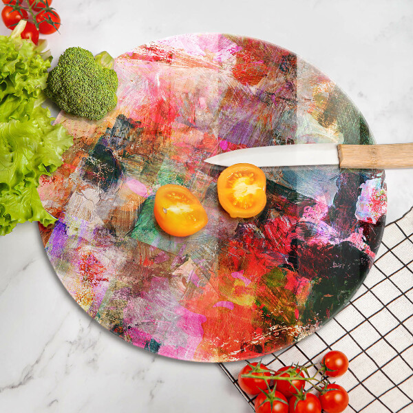 Glass worktop saver Paint abstraction