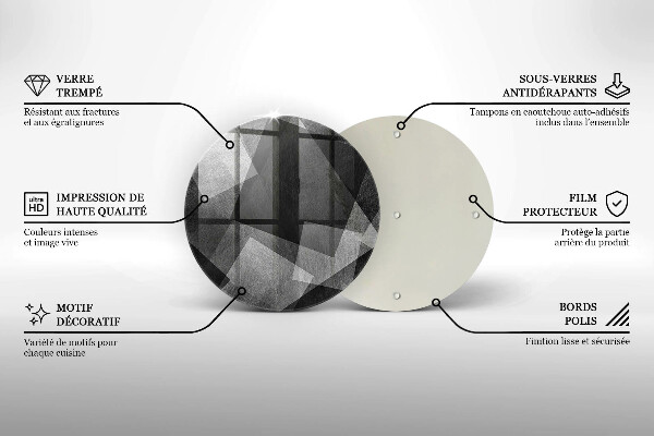 Cutting board Geometric abstraction